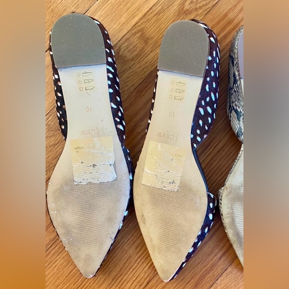 J. Crew Zoe D'orsay flats calf hair SZ 10 - Picture 2 of 2